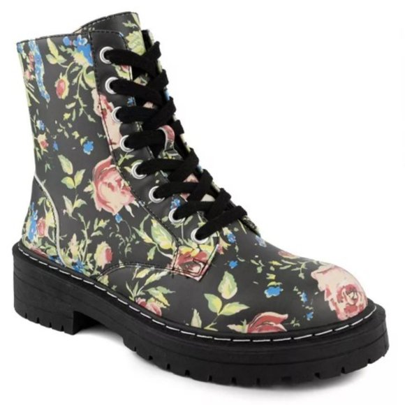 SUGAR Women's Kaedy Combat Boots - Picture 1 of 5